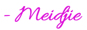 Meidjie signature