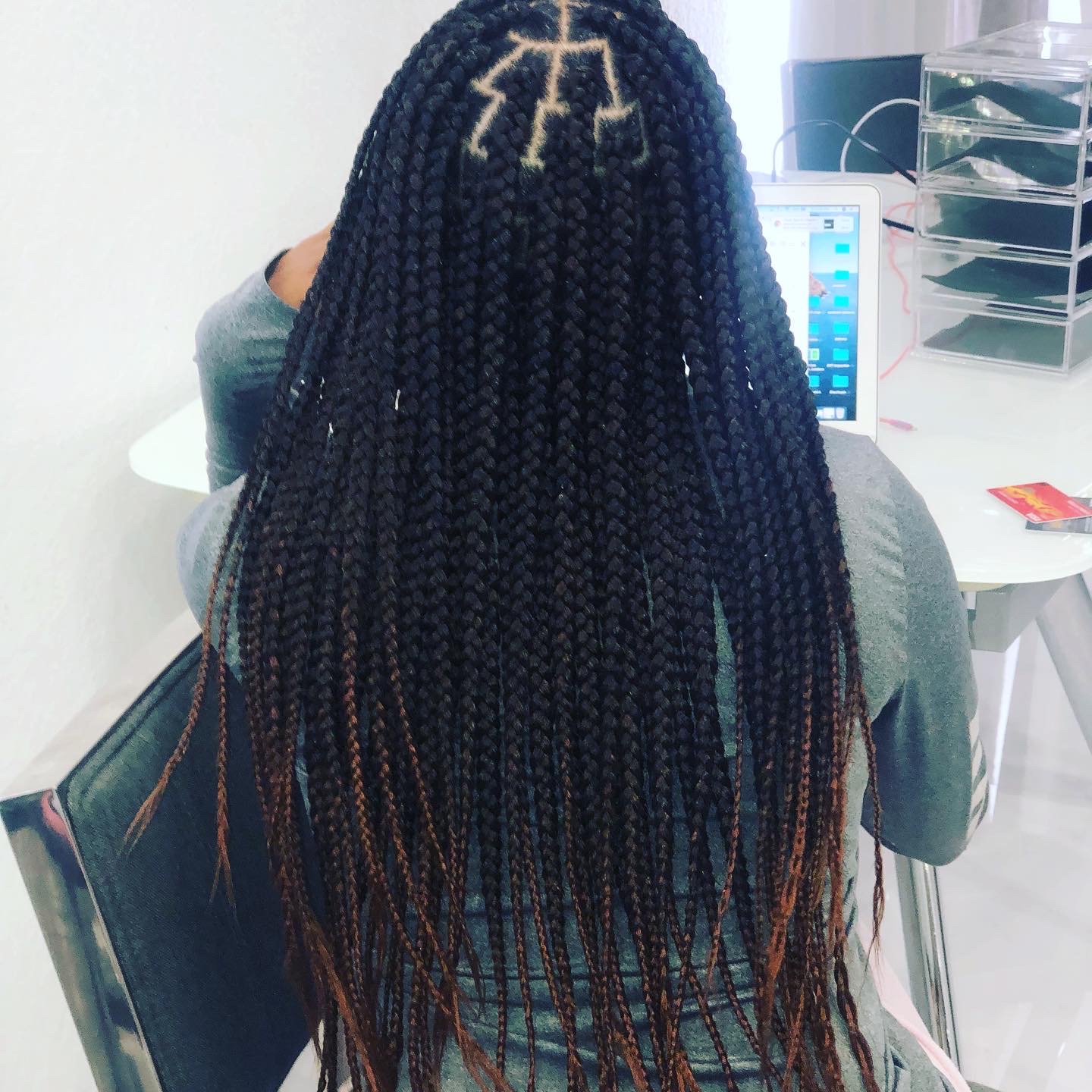 box braids medium